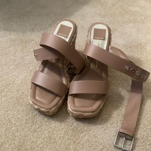 Dolce Vita Aldona Wedge Cafe Leather